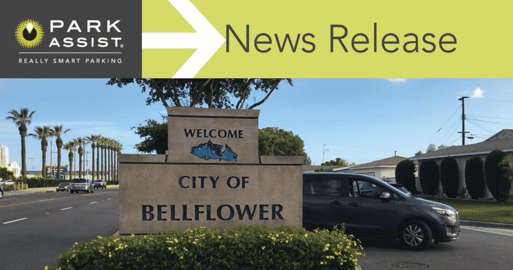 Welcome sign for the City of Bellflower