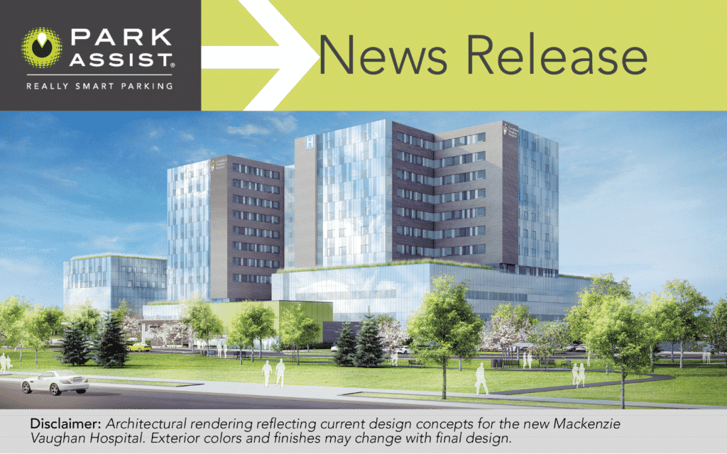 Architectural rendering for the new Mackenzie Vaughan Hospital.