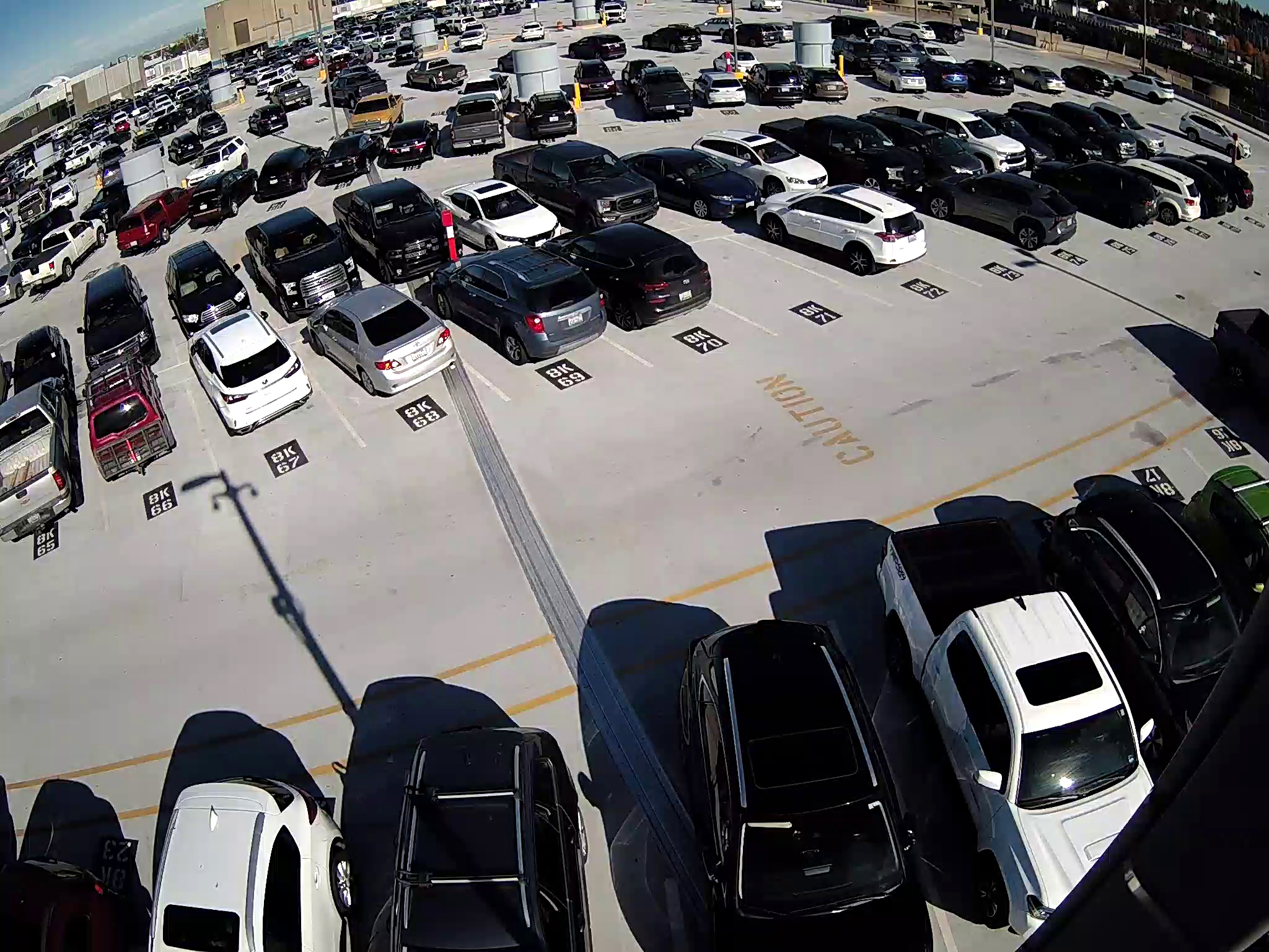 S2 Smart Sensing Solution video feed showcasing outdoor parking guidance solution